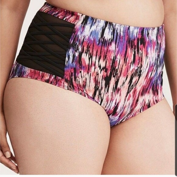 Torrid Bikini Swim Set 3X Mirage Lattice Mesh - Picture 4 of 14